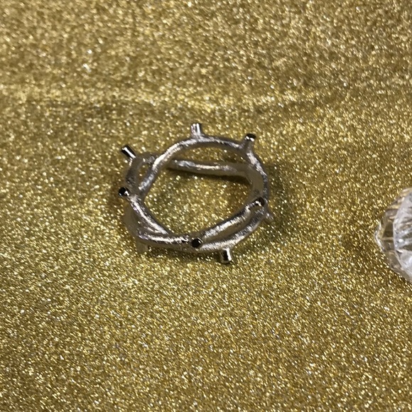 Unique Custom Black Diamond Ring - Picture 2 of 5